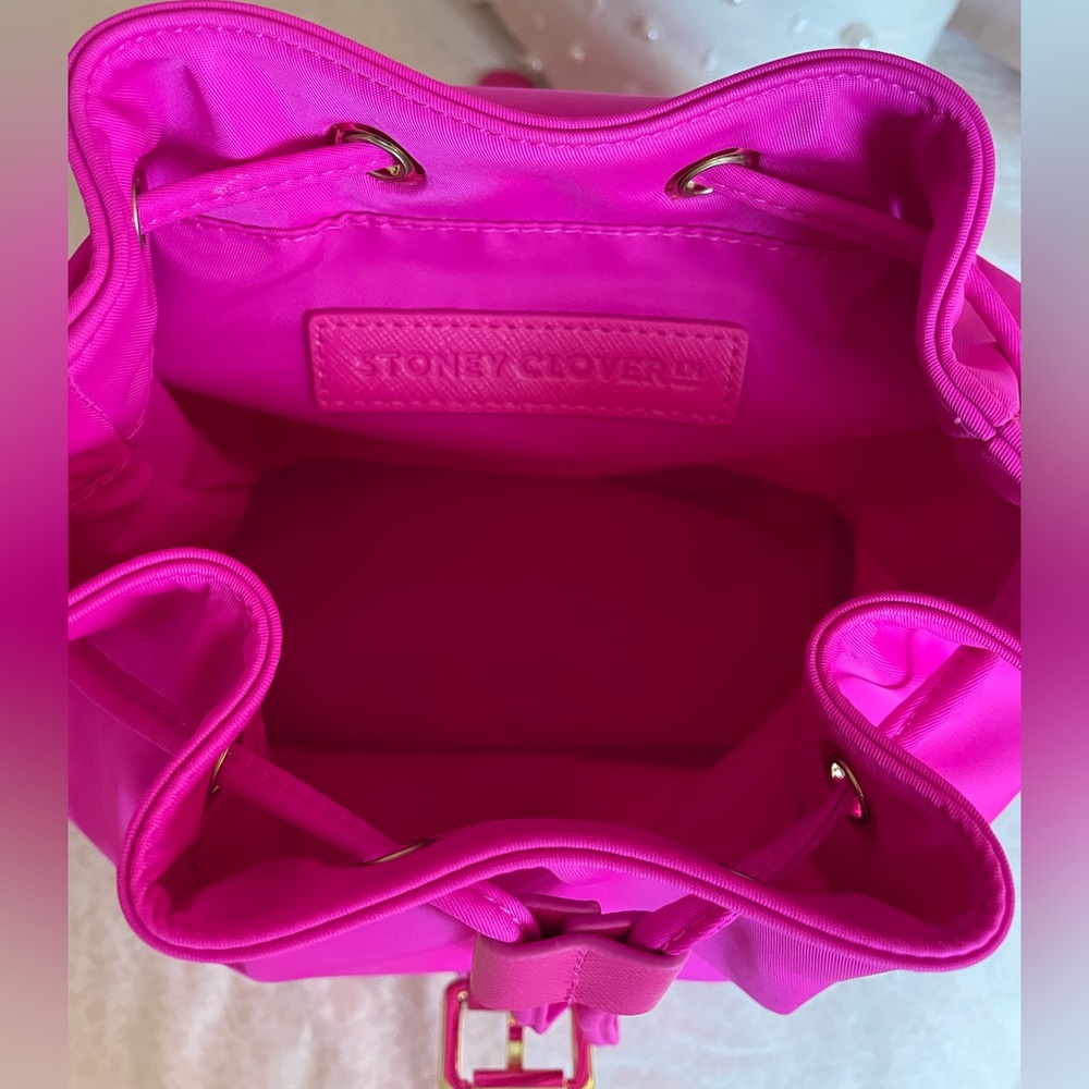 Stoney Clover Lane Fuchsia Mini Flap Backpack - Picture 3 of 5
